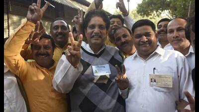 BJP’s Sunil Sharma won the Sahibabad seat by the highest victory margin of 214,835 votes in the state. (HT archive) BJP’s Sunil Sharma won the Sahibabad seat by the highest victory margin of 214,835 votes in the state. (HT archive)