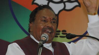 KS Eshwarappa said that the government would submit its request before the apex court and hold rounds of discussion with legal experts on the issue (Agencies) KS Eshwarappa said that the government would submit its request before the apex court and hold rounds of discussion with legal experts on the issue (Agencies)