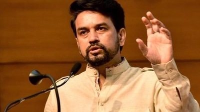 Union minister Anurag Thakur. (HT file)