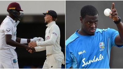 Carlos Brathwaite was baffled by England's refusal to accept that the Test was going to end in a draw. (Reuters)
