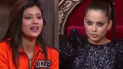 Kangana Ranaut scolded Anjali Arora for age-shaming fellow contestants on Lock Upp. Kangana Ranaut scolded Anjali Arora for age-shaming fellow contestants on Lock Upp.
