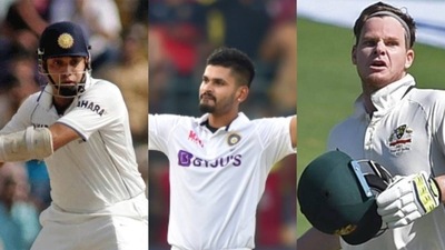 VVS Laxman; Shreyas Iyer; Steve Smith VVS Laxman; Shreyas Iyer; Steve Smith 