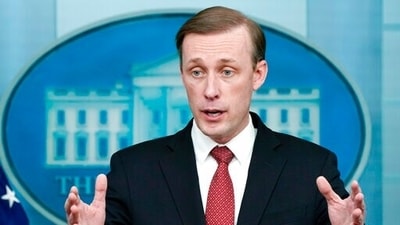 White House national security adviser Jake Sullivan speaks during a press briefing at the White House. (AP)