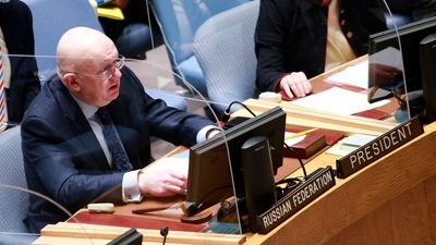 Permanent Representative of the Russian Federation to the United Nations (UN) Vassily Nebenzia. (AFP) Permanent Representative of the Russian Federation to the United Nations (UN) Vassily Nebenzia. (AFP)