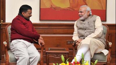 Is a confrontation between Narendra Modi and Kejriwal on the cards in the next five years? Early indications of the contours of such a face-off will come at the end of this year. (AFP) Is a confrontation between Narendra Modi and Kejriwal on the cards in the next five years? Early indications of the contours of such a face-off will come at the end of this year. (AFP)