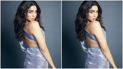 Sharvari decked up in a soft blue shimmery short dress for the award ceremony. She won the "Breakthrough Performance of the Year" at the ceremony. (Instagram/@sharvari)