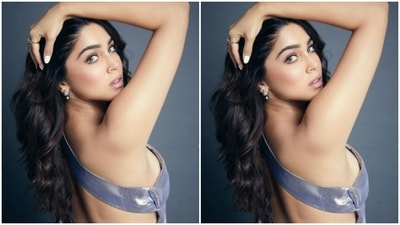 Sharvari's one-shoulder short dress came with gathered-up details at the waist. The back-baring dress, hold by a chain at the back, hugged Sharvari's shape and showed off her curves. (Instagram/@sharvari)