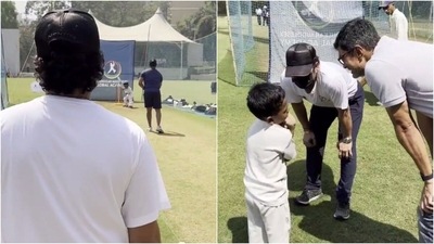 Shahid training at Tendulkar's academy. (Twitter)