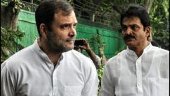 People close to Venugopal also rallied behind the leader posting his pictures with Rahul Gandhi and Sonia Gandhi on their social media platforms. (ANI)