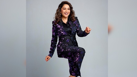 Madhuri Dixit picked her outfit from the international clothing line Genny.(Instagram/@madhuridixitnene)
