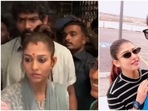 Nayanthara and Vignesh Shivn visited a temple. Nayanthara and Vignesh Shivn visited a temple.