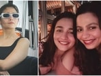 Alia Bhatt with her sister Shaheen Bhatt on her birthday vacation.