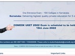 COMEDK UGET 2022: Registration Process begins at www.comedk.org, details here COMEDK UGET 2022: Registration Process begins at www.comedk.org, details here