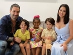 Daniel Weber, Asher, Nisha, Noah and Sunny Leone (Photo: Instagram/sunnyleone)