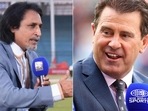 Ramiz Raja (L) and Mark Taylor. (Twitter/Getty) Ramiz Raja (L) and Mark Taylor. (Twitter/Getty)