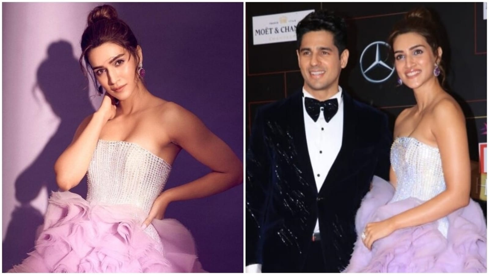 Kriti Sanon lives her Cinderella moment at Hello Awards in a strapless dreamy gown: Check out pics