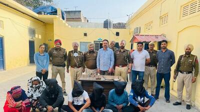 The police have arrested seven persons after cattle carcasses were found at Tanda in Punjab’s Hoshiarpur district on Saturday. (HT Photo)
