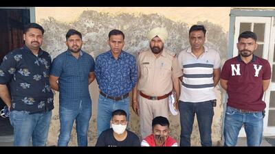 The accused in custody of Ambala police. (HT File)