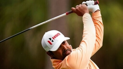 Anirban Lahiri hits from the second tee during the final round of play in The Players Championship golf tournament (AP) Anirban Lahiri hits from the second tee during the final round of play in The Players Championship golf tournament (AP)