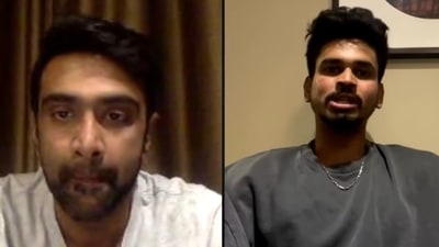 Ashwin, Shreyas Iyer's chat one-year-old chat goes viral after India thrash Sri Lanka in pink-ball Test to win series 2-0: 'I didn't make my debut but still got one run-out' (SCREENGRAB/ASHWIN_YT)