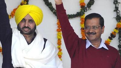 According to sources in AAP, party national convener Arvind Kejriwal and Punjab CM-designate Bhagwant Mann will soon be campaigning in Himachal Pradesh and Gujarat. (HT File Photo)
