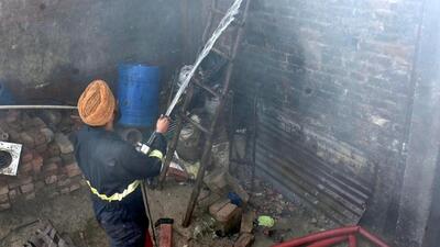 A fire broke out in a building near Gill Chowk in Ludhiana. (HT File)