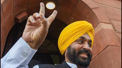 Bhagwant Mann will be sworn in as the Punjab CM at Khatkar Kalan in SBS Nagar on March 16. (PTI) Bhagwant Mann will be sworn in as the Punjab CM at Khatkar Kalan in SBS Nagar on March 16. (PTI)