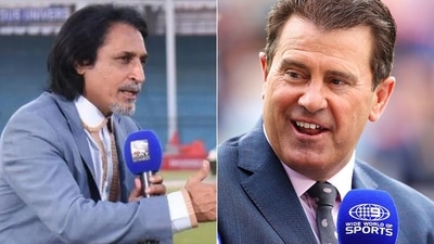 Ramiz Raja (L) and Mark Taylor. (Twitter/Getty) Ramiz Raja (L) and Mark Taylor. (Twitter/Getty)
