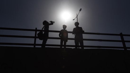 According to the weather department, a heat wave is declared only when the maximum temperature reaches at least 40°C in the plains and at least 30°C in the hills. (Raj K Raj/HT PHOTO)