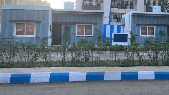 3D printed house built by Indian Army's MES in Gandhinagar. 3D printed house built by Indian Army's MES in Gandhinagar.