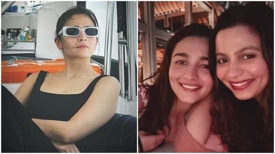 Alia Bhatt with her sister Shaheen Bhatt on her birthday vacation.