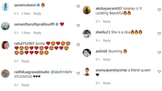 Comments on Ananya Panday's photos.&nbsp;