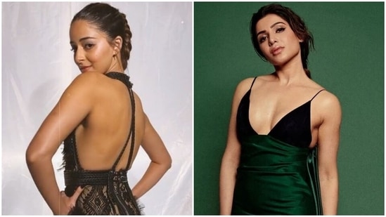 Ananya Panday in black lace dress dominates red carpet at Awards show, Samantha Ruth Prabhu reacts: See pics