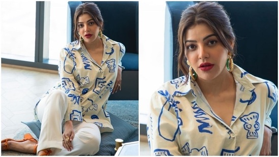 Kajal Aggarwal's Monday morning mood is style goals.