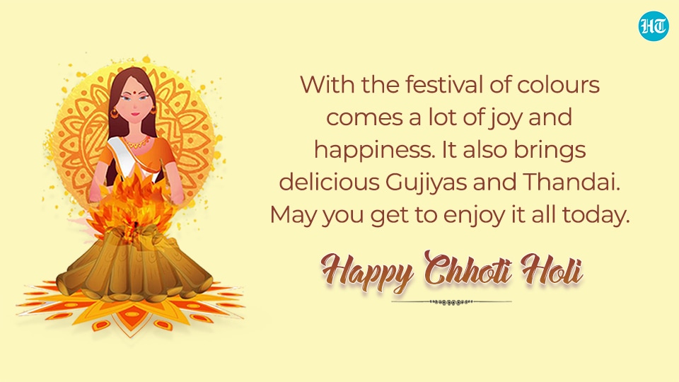 Choti Holi is also known as Holika Dahan.