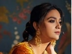 Keerthy Suresh and ethnic attires are a great combination. The actor knows how to drop major fashion cues with every attire she decks up in and the recent pictures are no different. Keerthy keeps setting the fashion bar higher for us to conquer, and a day back, she did it again. This time, Keerthy slayed ethnic fashion in a stunning yellow salwar suit.(Instagram/@keerthysureshofficial)