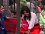 Lock Upp: Sara Khan and Ali Mercchant yell at each other.