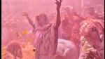 Widows participate in Holi celebrations in, Vrindavan, Uttar Pradesh, India, on Tuesday. (Raj K Raj/HT Photo) Widows participate in Holi celebrations in, Vrindavan, Uttar Pradesh, India, on Tuesday. (Raj K Raj/HT Photo)