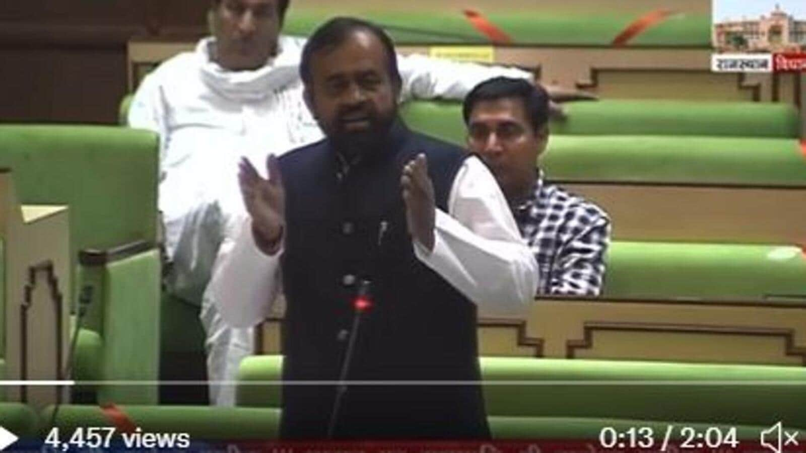 Throw him out, orders speaker after Ashok Gehlot’s adviser disrupts assembly