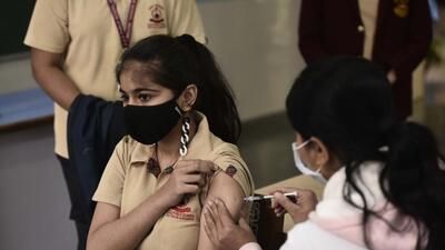 The second dose of the Corbevax vaccine will be administered to the children 28 days after the first dose. (Vipin Kumar/HT PHOTO) The second dose of the Corbevax vaccine will be administered to the children 28 days after the first dose. (Vipin Kumar/HT PHOTO)