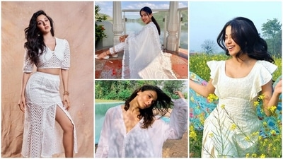Out of the many festivals celebrated in India Holi is one that is enjoyed by all age groups. The best part about this festival is that it is celebrated across all religions all over the country. On this day, people step out wearing white outfits for the vibrant colours to show. Here are a few celeb-inspired outfits to look your fashionable best this Holi 2022. (Instagram) Out of the many festivals celebrated in India Holi is one that is enjoyed by all age groups. The best part about this festival is that it is celebrated across all religions all over the country. On this day, people step out wearing white outfits for the vibrant colours to show. Here are a few celeb-inspired outfits to look your fashionable best this Holi 2022. (Instagram)