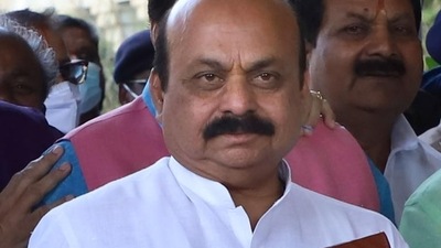 Karnataka chief minister Basavaraj Bommai-led government had imposed restrictions on wearing of hijabs in schools and colleges.&nbsp; (HT_PRINT)