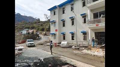 The Amarnath Yatri Niwas at Chanderkote in Ramban district has 17 blocks and, in each block, 216 pilgrims can be accommodated in six dormitories. (HT) The Amarnath Yatri Niwas at Chanderkote in Ramban district has 17 blocks and, in each block, 216 pilgrims can be accommodated in six dormitories. (HT)