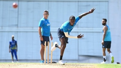 Jofra Archer (Twitter/Barmy Army) Jofra Archer (Twitter/Barmy Army)