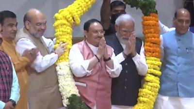 PM Narendra Modi at BJP's parliamentary party meeting (ANI)