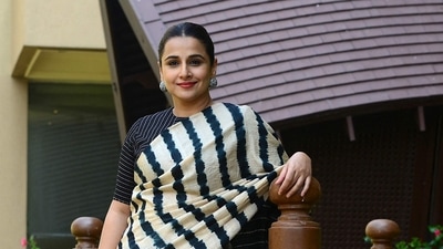 Vidya Balan poses for pictures during a promotional event for Jalsa in Mumbai on March 12, 2022. (Photo by Sujit JAISWAL / AFP) (AFP) Vidya Balan poses for pictures during a promotional event for Jalsa in Mumbai on March 12, 2022. (Photo by Sujit JAISWAL / AFP) (AFP)