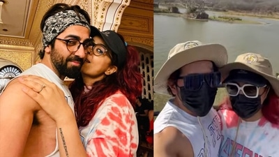 Ayushmann Khurrana and Tahira Kashyap in Sawai Madhopur. Ayushmann Khurrana and Tahira Kashyap in Sawai Madhopur. 