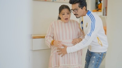 Bharti Singh had announced her pregnancy in a vlog on her and her husband Haarsh Limbachiyaa's YouTube channel. Bharti Singh had announced her pregnancy in a vlog on her and her husband Haarsh Limbachiyaa's YouTube channel.