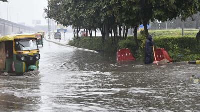 Waterlogging is a major problem in the city during the monsoon, and it severely affects vehicular movement. (Vipin Kumar /HT PHOTO) Waterlogging is a major problem in the city during the monsoon, and it severely affects vehicular movement. (Vipin Kumar /HT PHOTO)