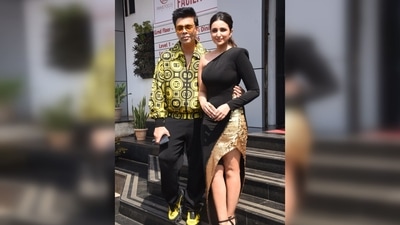 Parineeti Chopra posed with her Hunarbaaz co-judge Karan Johar. (HT Photo/Varinder Chawla) Parineeti Chopra posed with her Hunarbaaz co-judge Karan Johar. (HT Photo/Varinder Chawla)